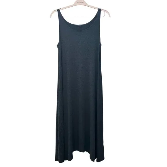 Eileen Fisher | Dresses | Eileen Fisher Jersey Tank Dress Petite Large |  Poshmark